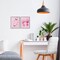 Stupell Industries Feminine Chic Bows Pink Stripes 2pc Framed Giclee Set, design by Camila Juncos
